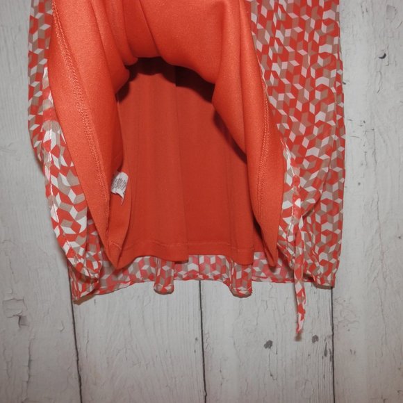 Bird Cage Women's Medium Blouson Adjustable Strap Sheer Overlay Fully Lined 3569 - Picture 10 of 12